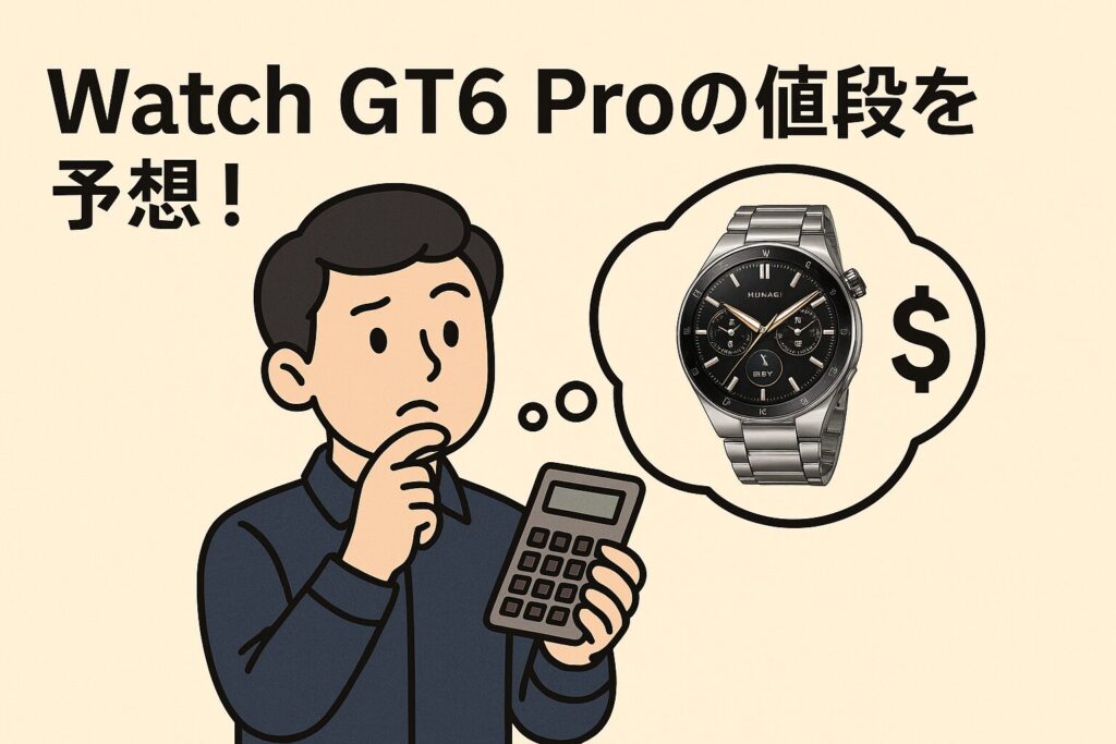 Watch GT6 proの値段を予想!