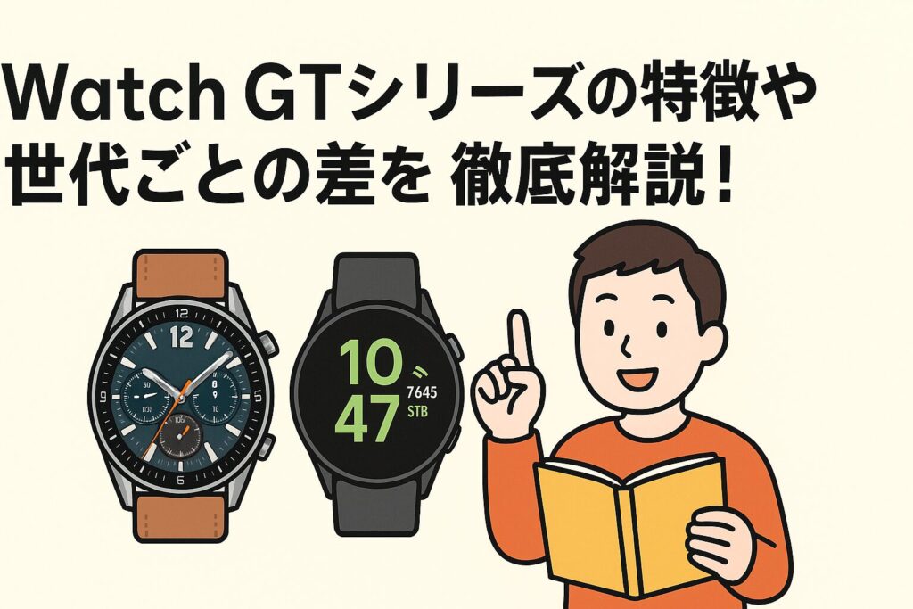 Watch GTシリーズの特長や世代ごとの違いを徹底解説!