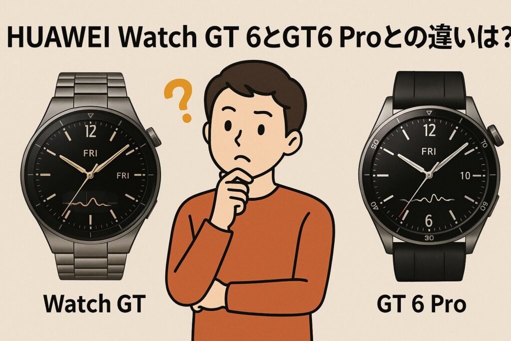 HUAWEI Watch GT 6とGT6 proとの違いは?どちらがおすすめ?