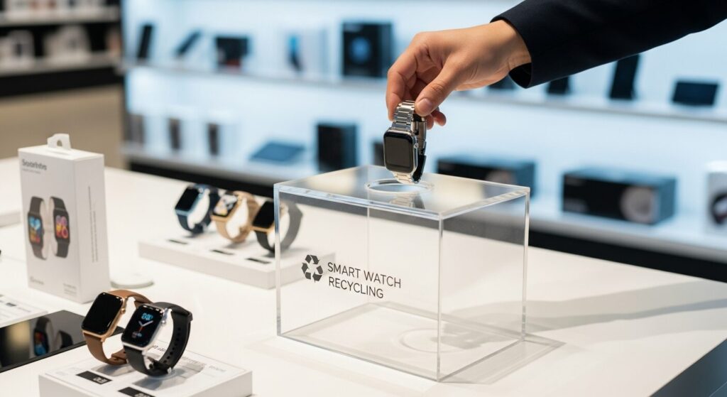 家電量販店でのスマートウォッチリサイクル