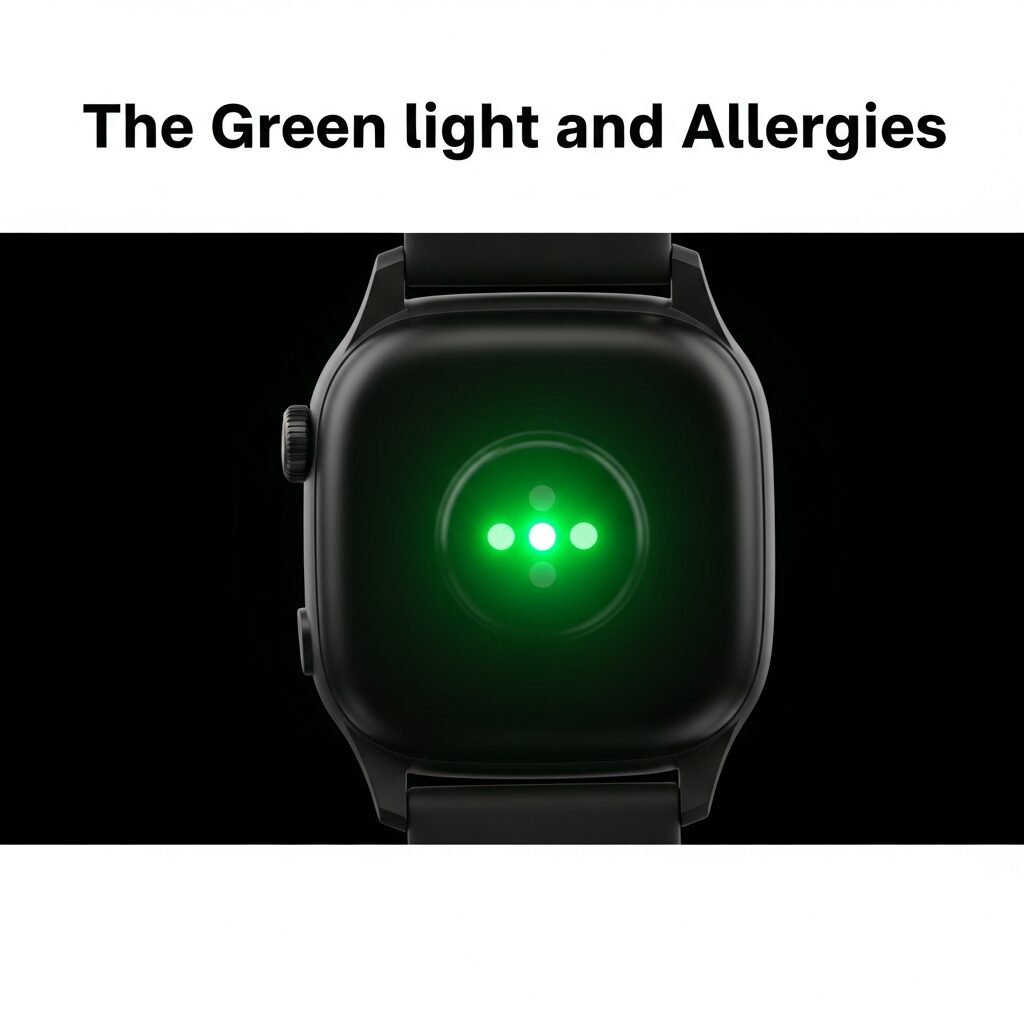 スマートウォッチの緑の光の安全性