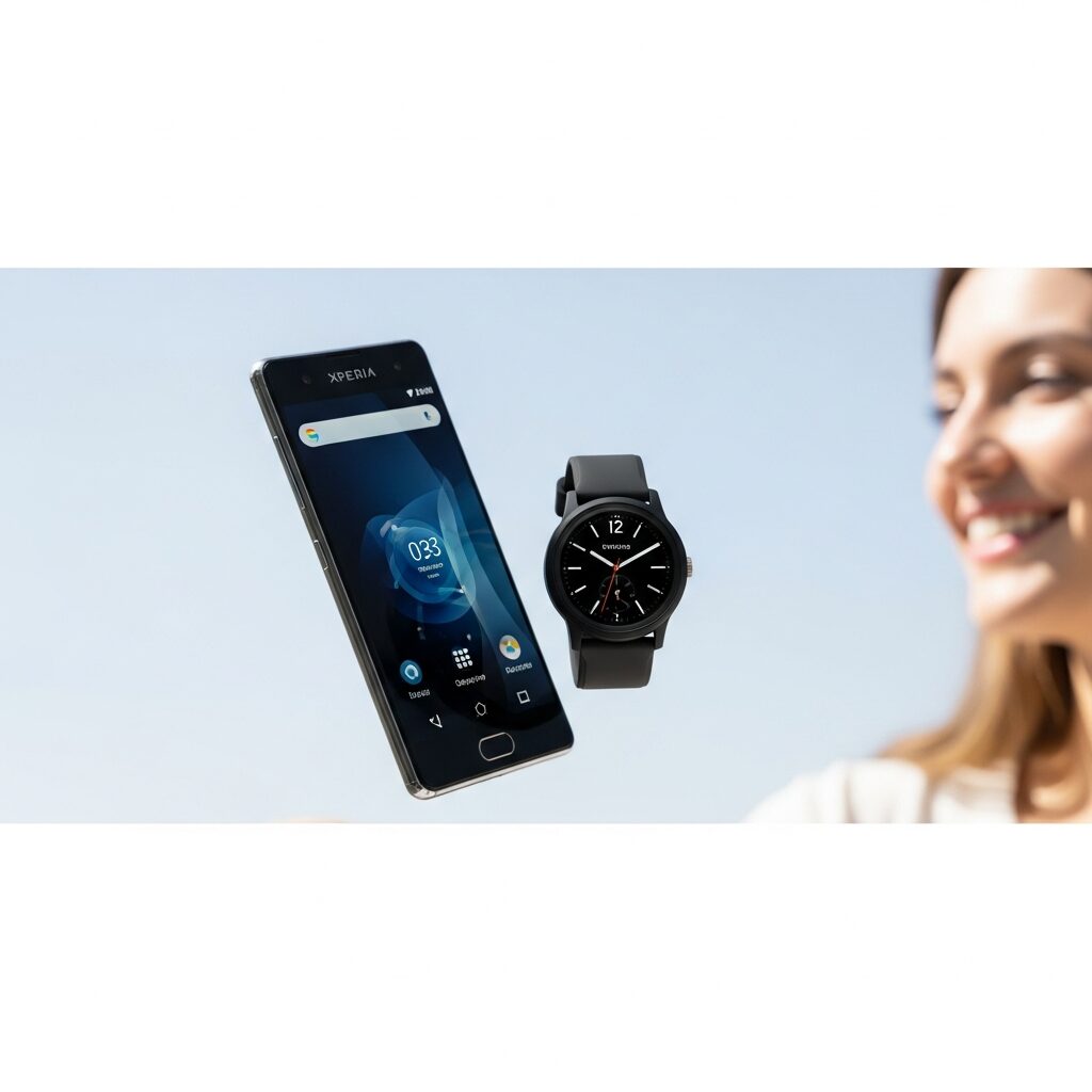 スマートウォッチとエクスペリア連携設定