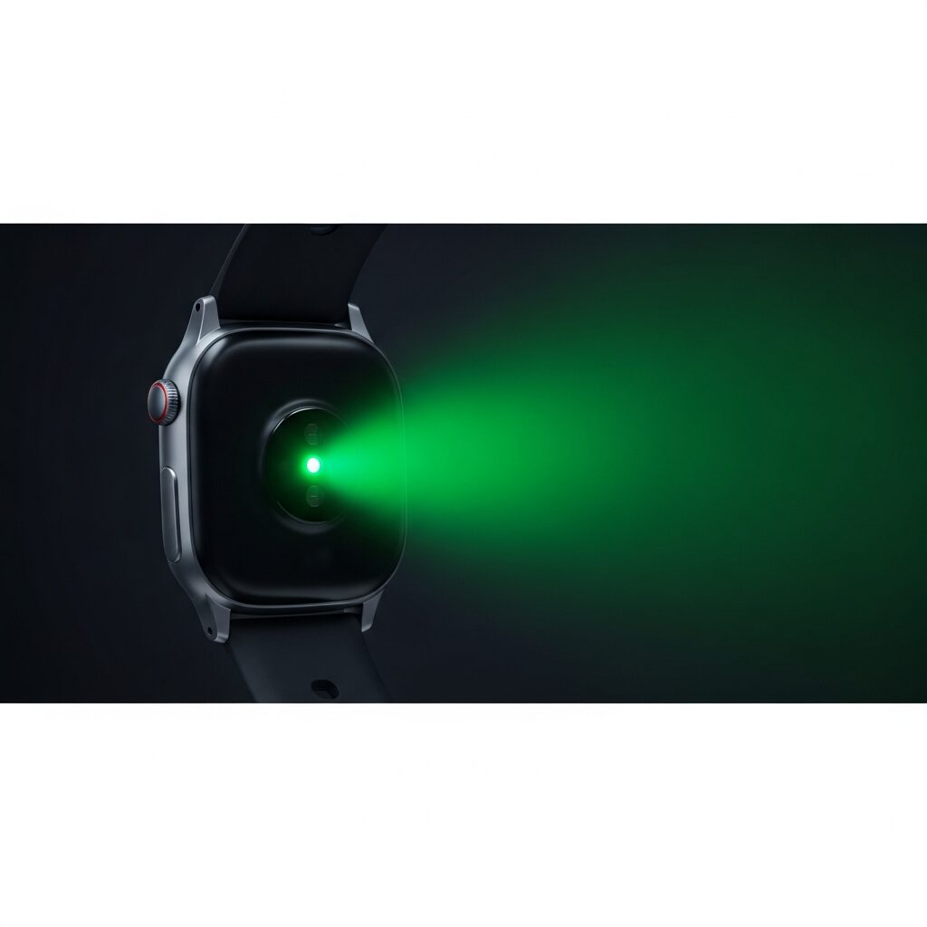 スマートウォッチの緑の光と皮膚炎