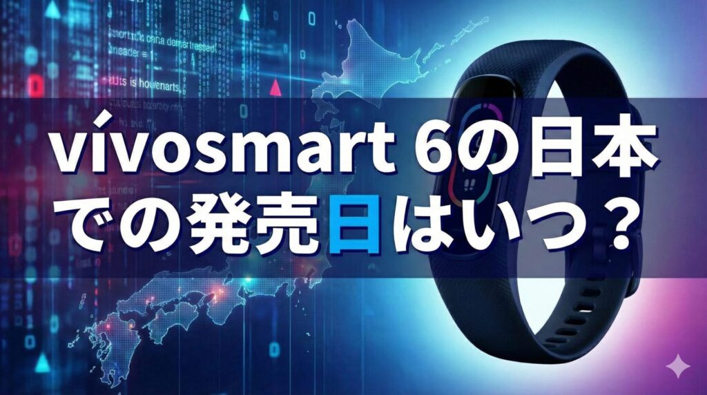vívosmart 6の日本での発売日はいつ？
