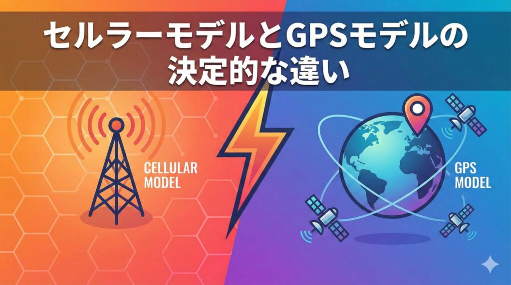 セルラーモデルとGPSモデルの決定的な違い