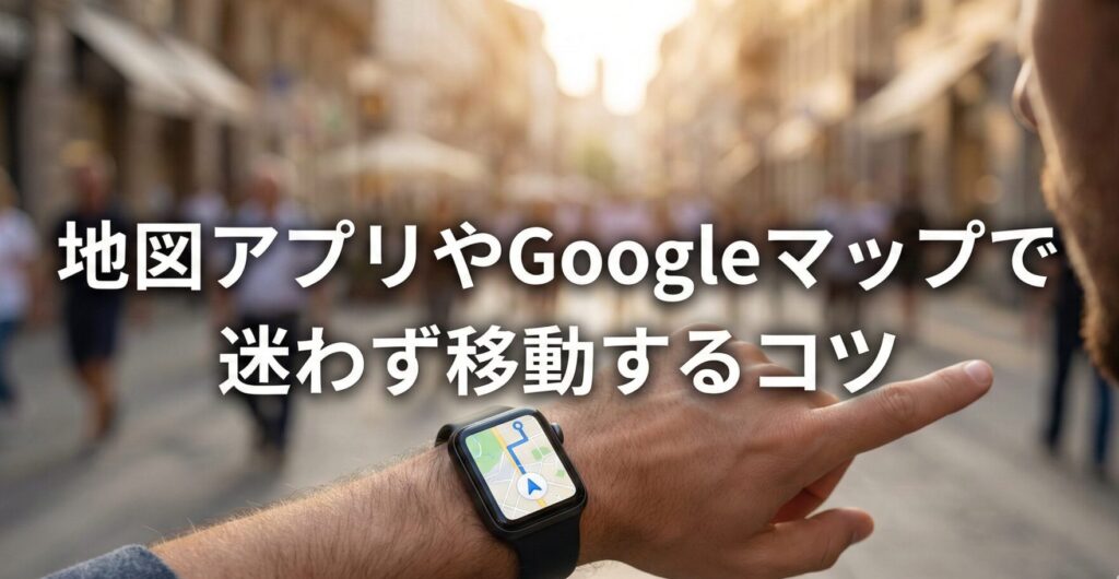 地図アプリやGoogleマップで迷わず移動するコツ