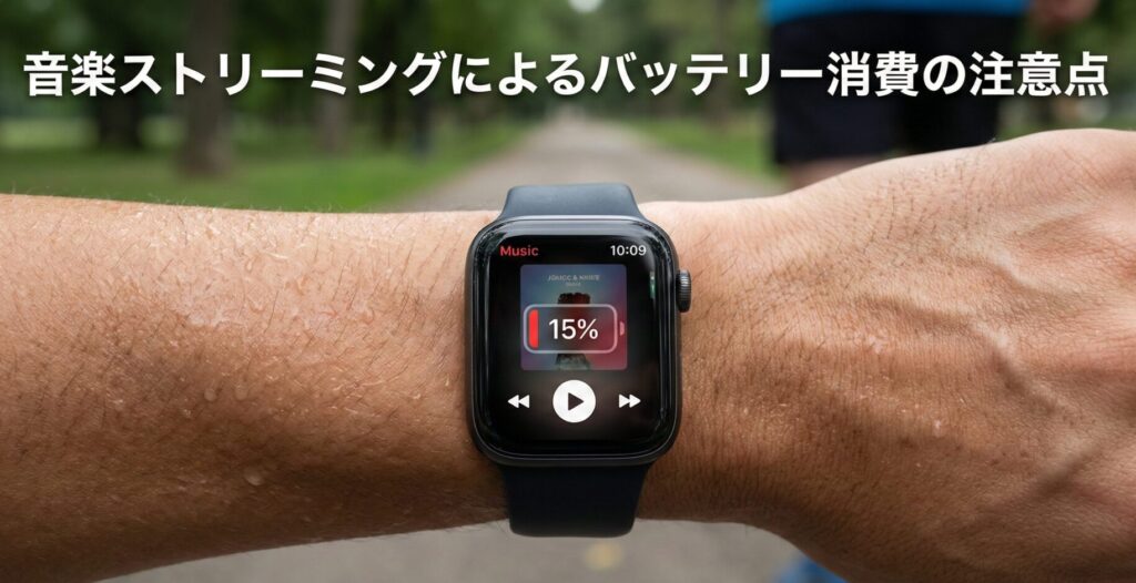 音楽ストリーミングによるバッテリー消費の注意点