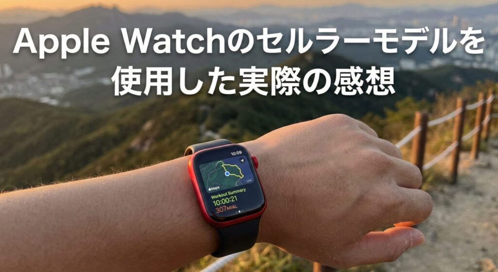 Apple Watchのセルラーモデルを使用した実際の感想