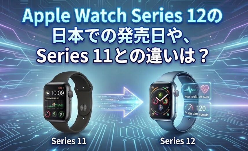 Apple Watch Series 12の日本での発売日や、Series 11との違いは？