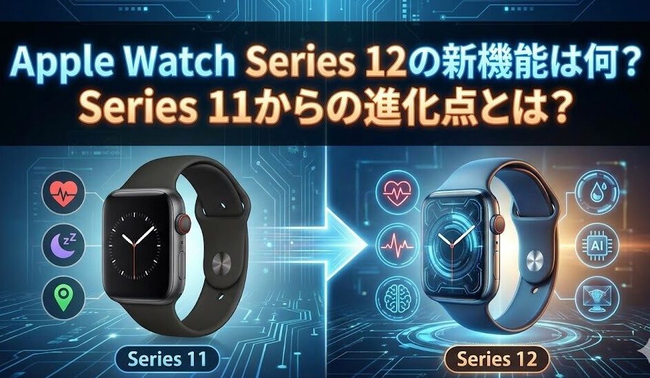 Apple Watch Series 12の新機能は何？Series 11からの進化点とは？