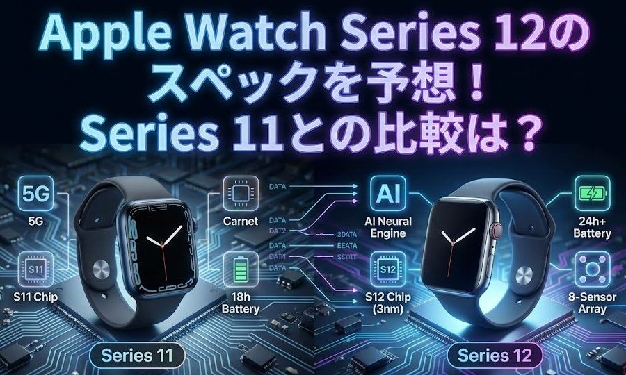 Apple Watch Series 12のスペックを予想！Series 11との比較は？
