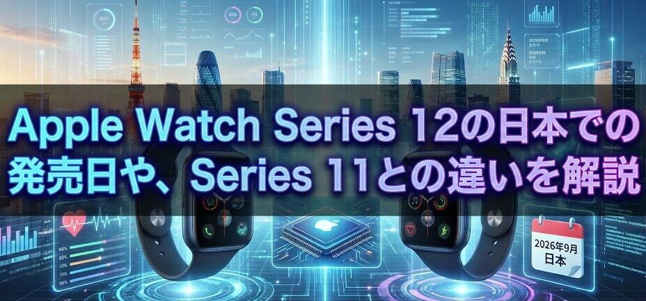 Apple Watch Series 12の日本での発売日や、Series 11との違いを解説