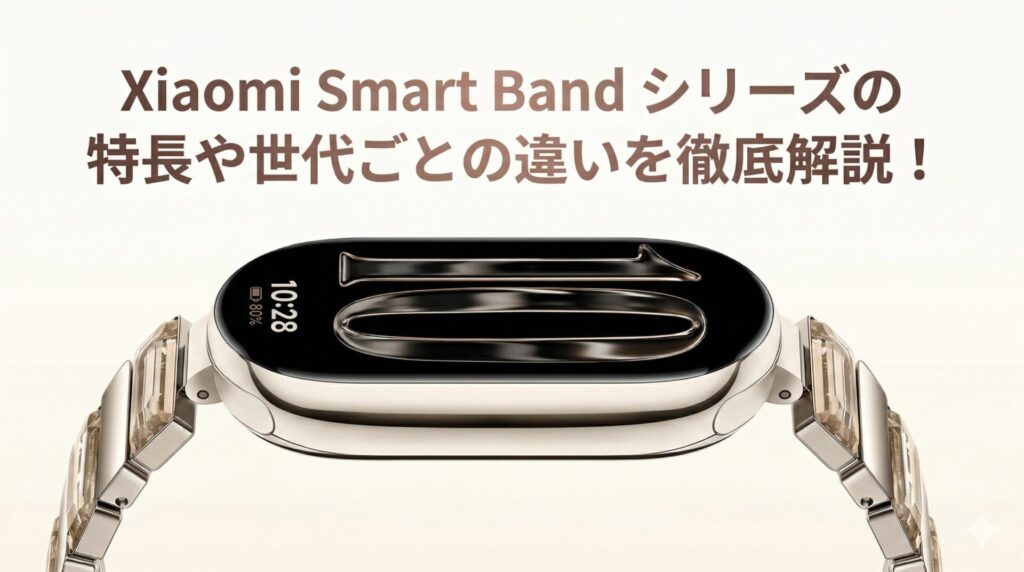 Xiaomi Smart Band シリーズの特長や世代ごとの違いを徹底解説!
