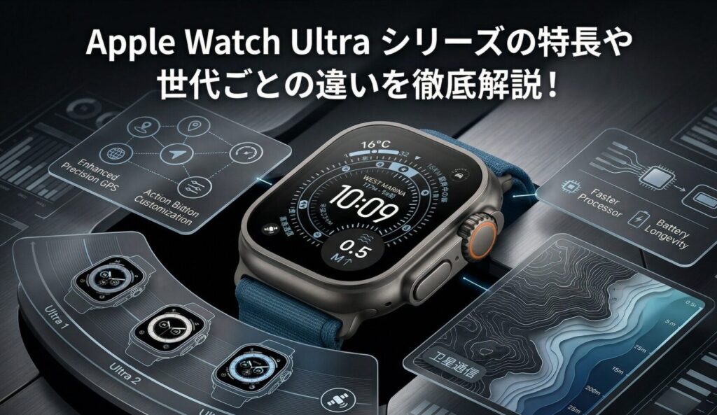 Apple Watch Ultra シリーズの特長や世代ごとの違いを徹底解説！