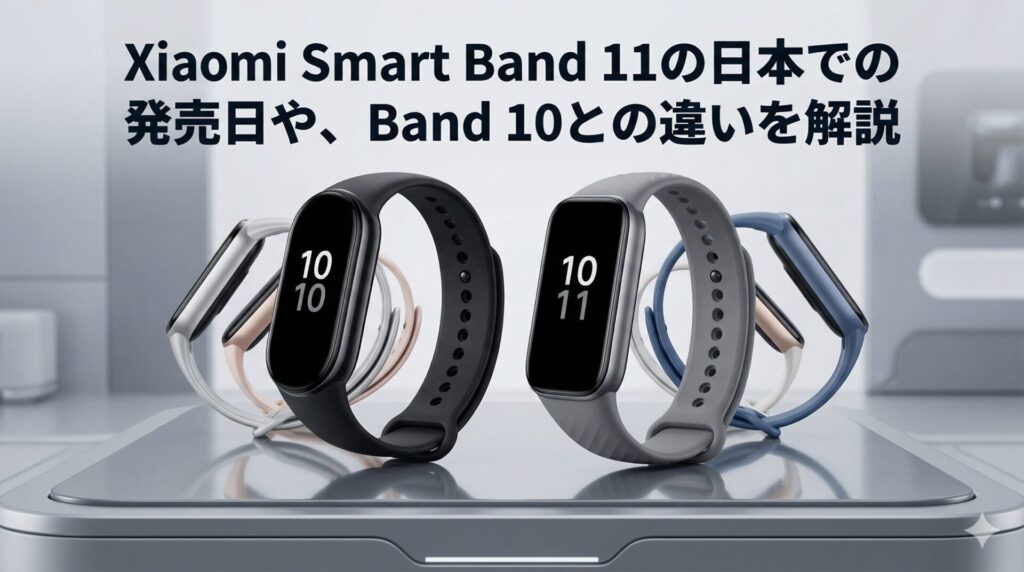 Xiaomi Smart Band 11の日本での発売日や、Band 10との違いを解説