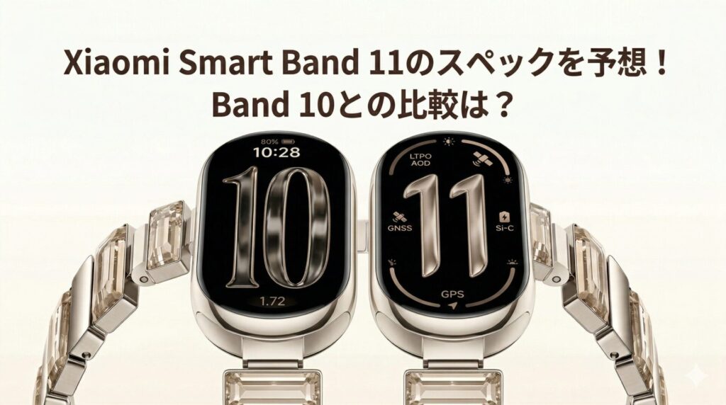 Xiaomi Smart Band 11のスペックを予想!Band 10との比較は?