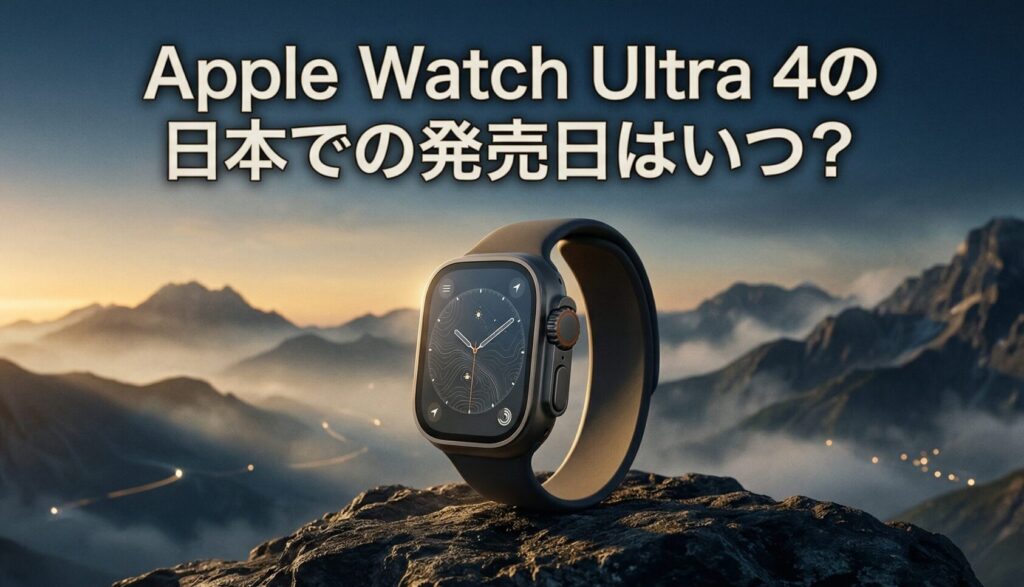 Apple Watch Ultra 4の日本での発売日はいつ？