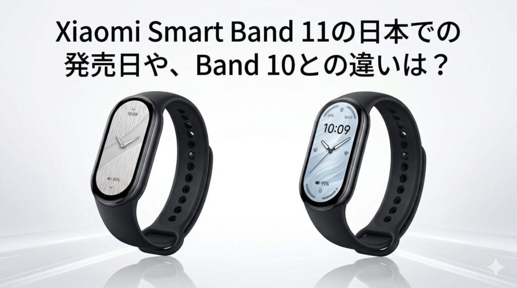 Xiaomi Smart Band 11の日本での発売日や、Band 10との違いは?