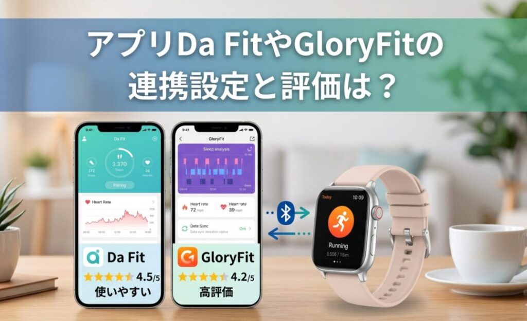 アプリDa FitやGloryFitの連携設定と評価は？